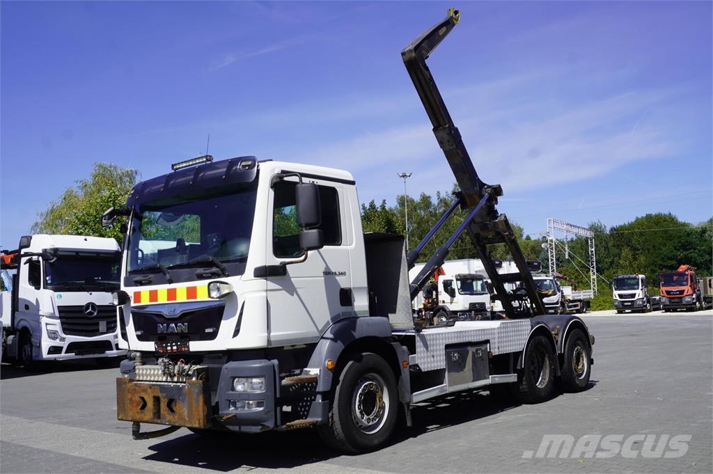 MAN TGM 26.340 6x2 E6 / Hydrolift hooklift Камиони с кран с кука