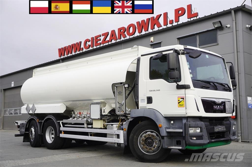 MAN TGM 26.340 6x2/4 / Magyar fuel tanker 18.5 m3 / AD 油罐车