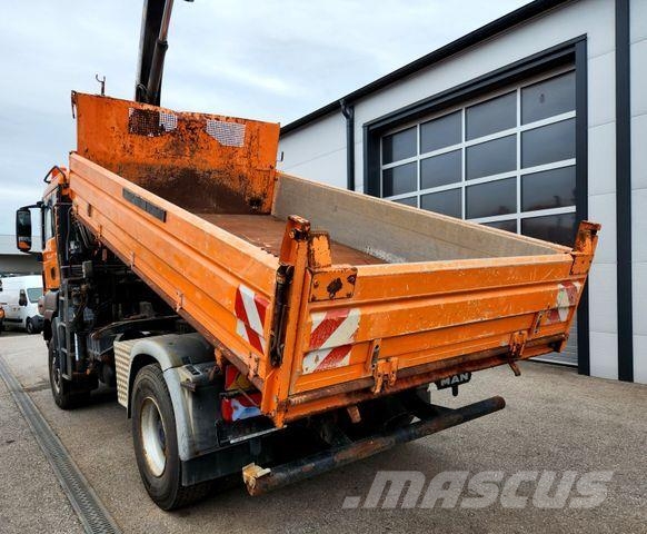 MAN TGS 18.320 4x4 BL HIAB XS 111 Kran Winterdienst Damperli kamyonlar