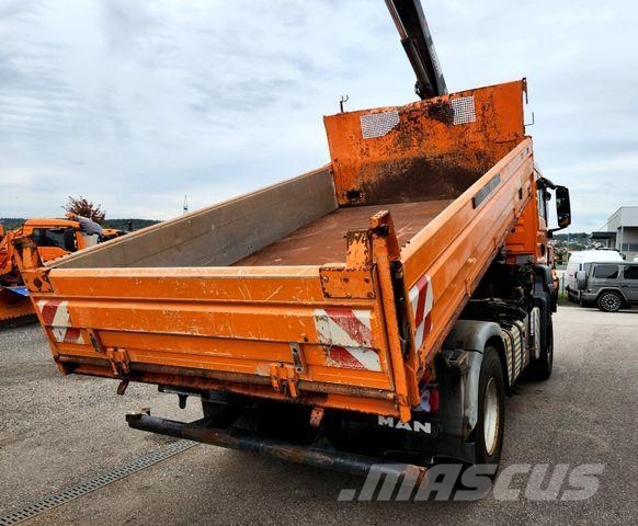 MAN TGS 18.320 4x4 BL HIAB XS 111 Kran Winterdienst Damperli kamyonlar