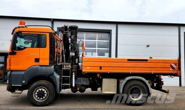 MAN TGS 18.320 4x4 BL HIAB XS 111 Kran Winterdienst Damperli kamyonlar