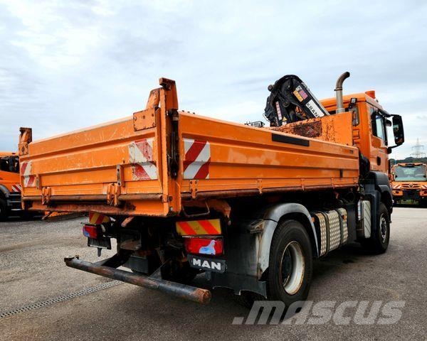 MAN TGS 18.320 4x4 BL HIAB XS 111 Kran Winterdienst Damperli kamyonlar