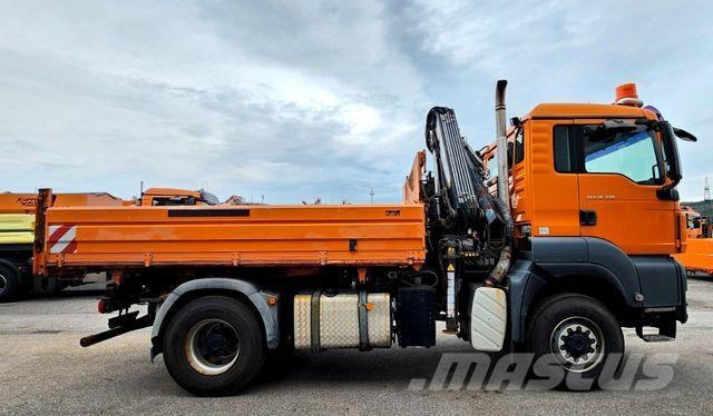 MAN TGS 18.320 4x4 BL HIAB XS 111 Kran Winterdienst Damperli kamyonlar
