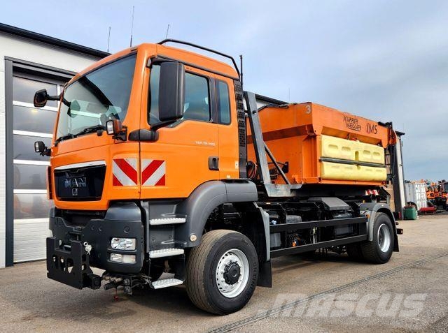 MAN TGS 18.360 4x4 BL Euro5 Winterdienst Meiller Treileri ar āķi