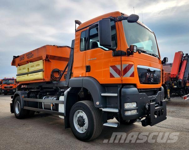 MAN TGS 18.360 4x4 BL Euro5 Winterdienst Meiller Treileri ar āķi