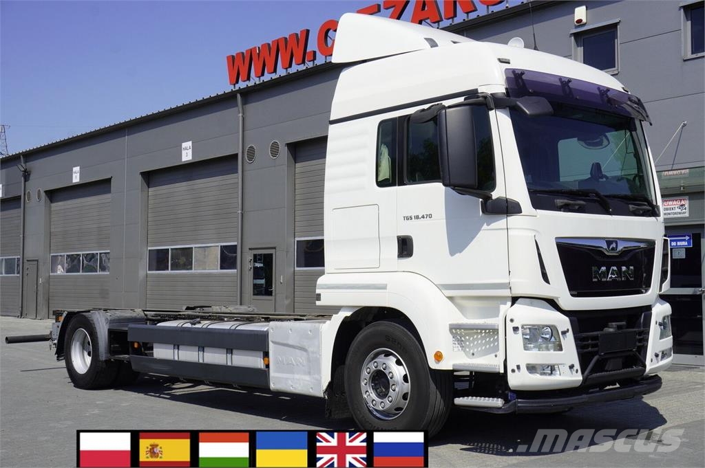 MAN TGS 18.470 / chassis 745 cm / sleeper cab الشاسيه والتعليق