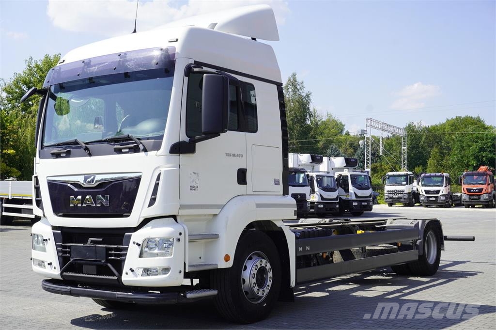 MAN TGS 18.470 / chassis 745 cm / sleeper cab الشاسيه والتعليق