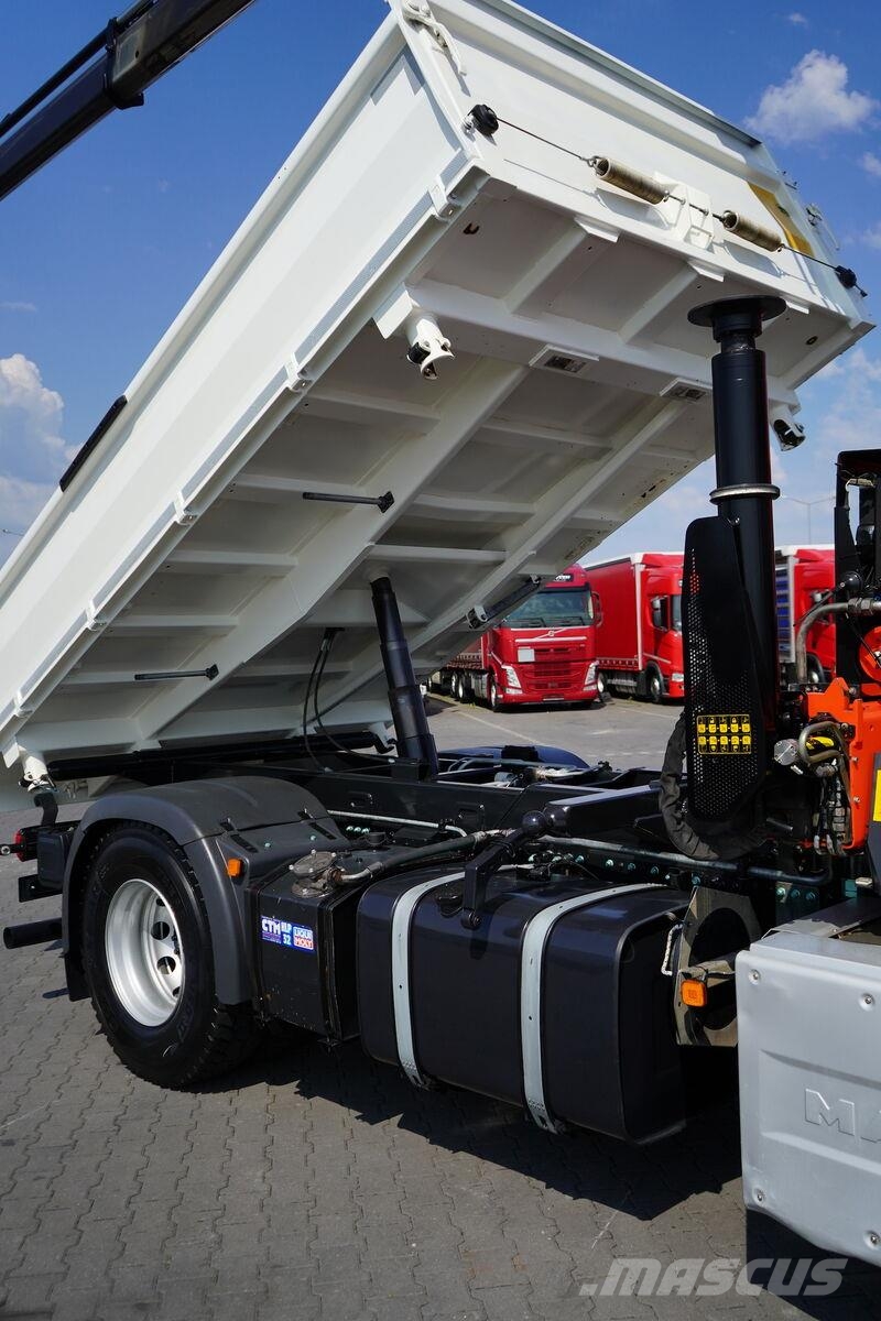 MAN TGS / 18.480 / E 6 / 4 X 4 / WYWROTKA + HDS / PALF Bañeras basculantes usadas