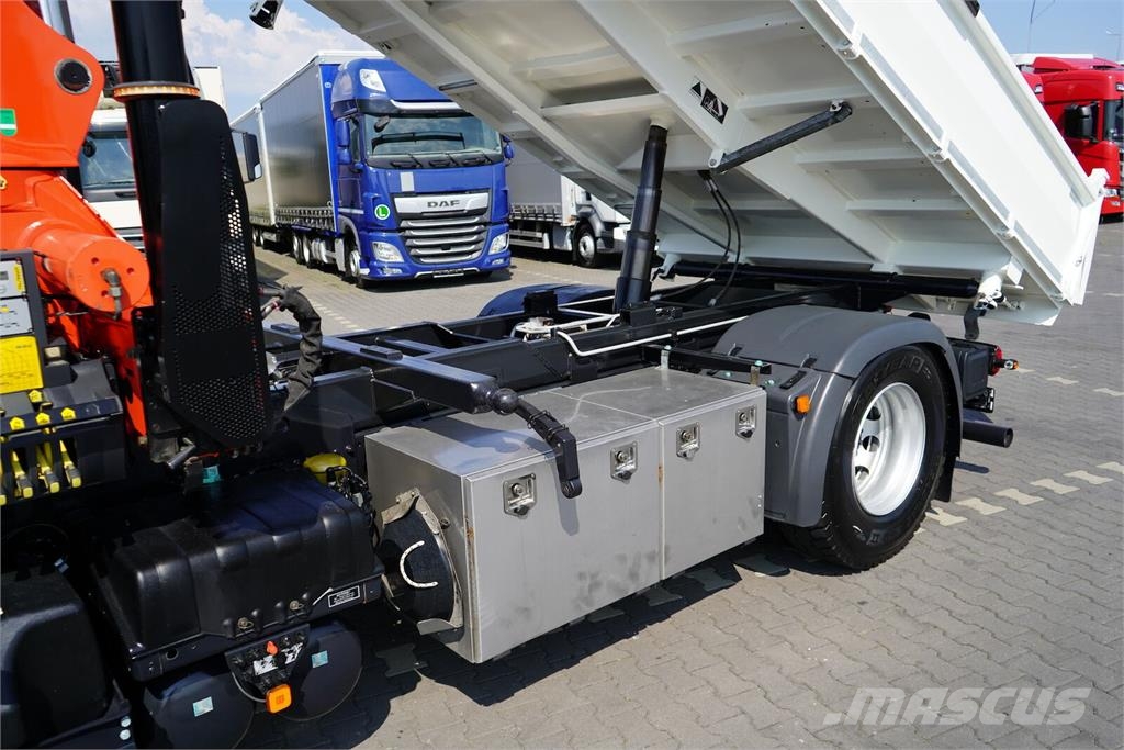 MAN TGS / 18.480 / E 6 / 4 X 4 / WYWROTKA + HDS / PALF Bañeras basculantes usadas