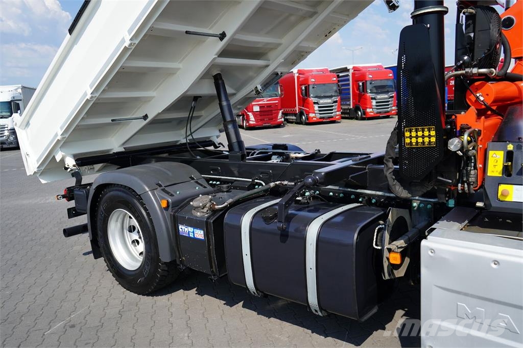 MAN TGS / 18.480 / E 6 / 4 X 4 / WYWROTKA + HDS / PALF Bañeras basculantes usadas