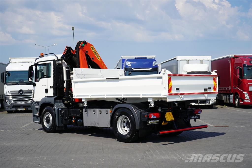 MAN TGS / 18.480 / E 6 / 4 X 4 / WYWROTKA + HDS / PALF Bañeras basculantes usadas