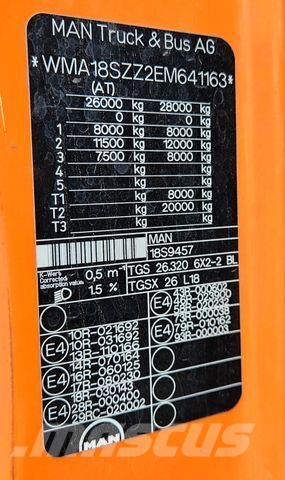 MAN TGS 26.320 Rotopress MUT FAUN Euro6 Prügiautod