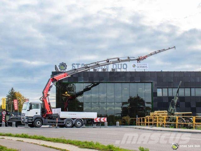MAN TGS 26.320 6x2 FASSI F660AXP.27 Crane Fly Jib Kamioni sa otvorenim sandukom