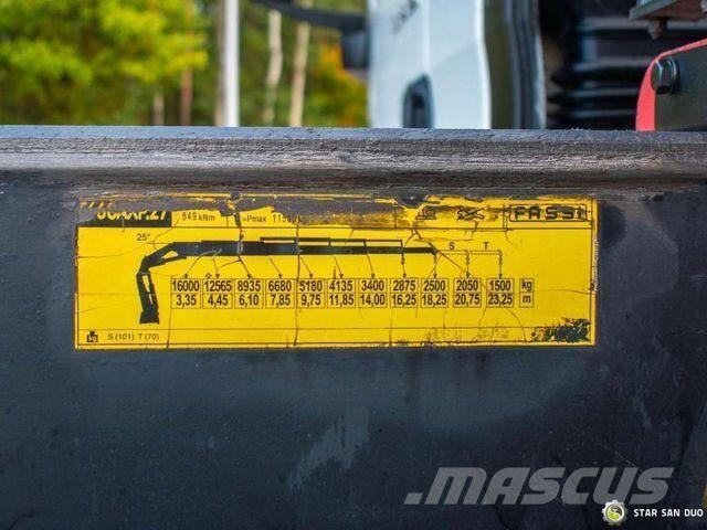 MAN TGS 26.320 6x2 FASSI F660AXP.27 Crane Fly Jib Kamioni sa otvorenim sandukom