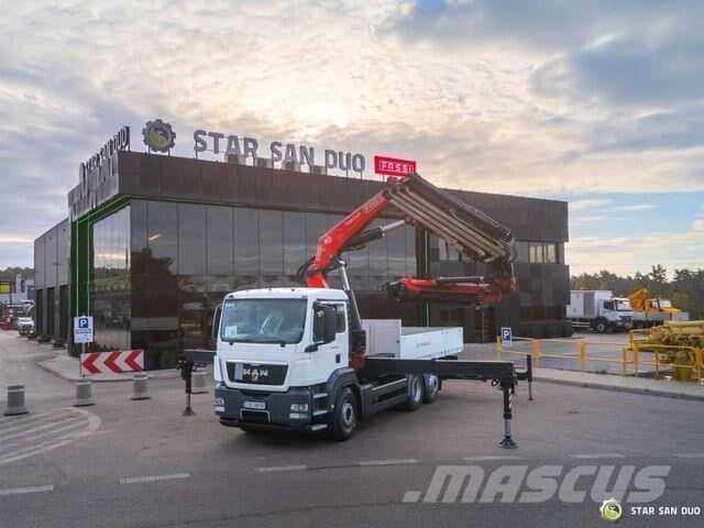 MAN TGS 26.320 6x2 FASSI F660AXP.27 Crane Fly Jib Kamioni sa otvorenim sandukom