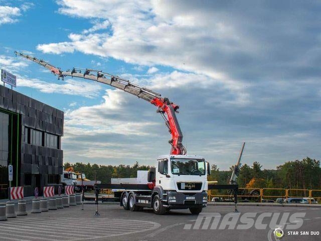 MAN TGS 26.320 6x2 FASSI F660AXP.27 Crane Fly Jib Kamioni sa otvorenim sandukom