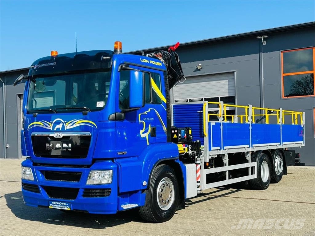 MAN TGS 26.360 平板式/側卸式卡車