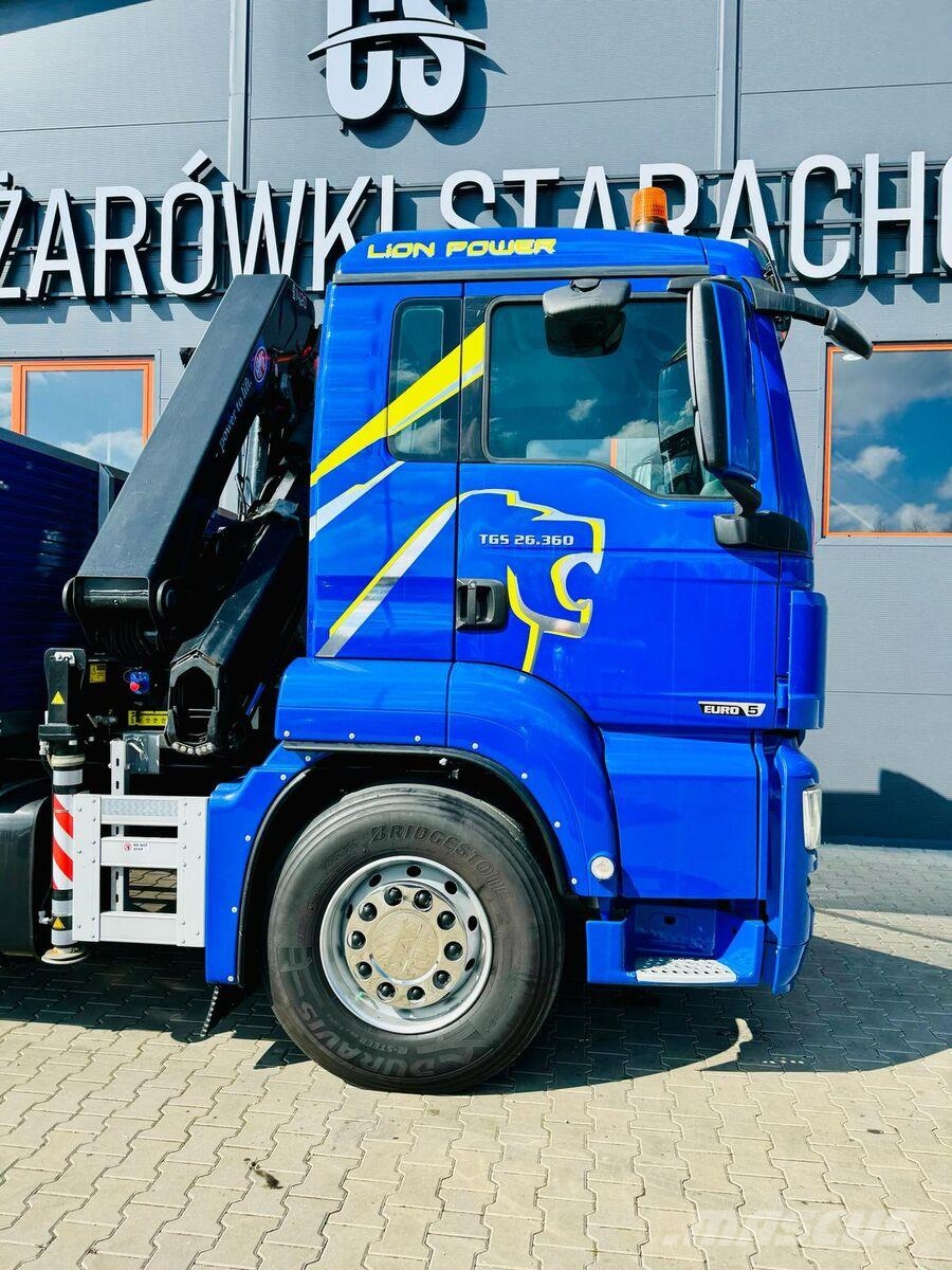 MAN TGS 26.360 平板式/側卸式卡車
