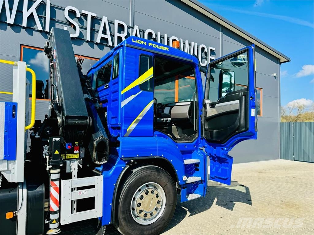 MAN TGS 26.360 平板式/側卸式卡車