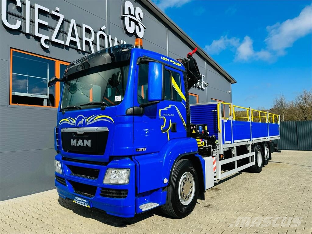 MAN TGS 26.360 平板式/側卸式卡車