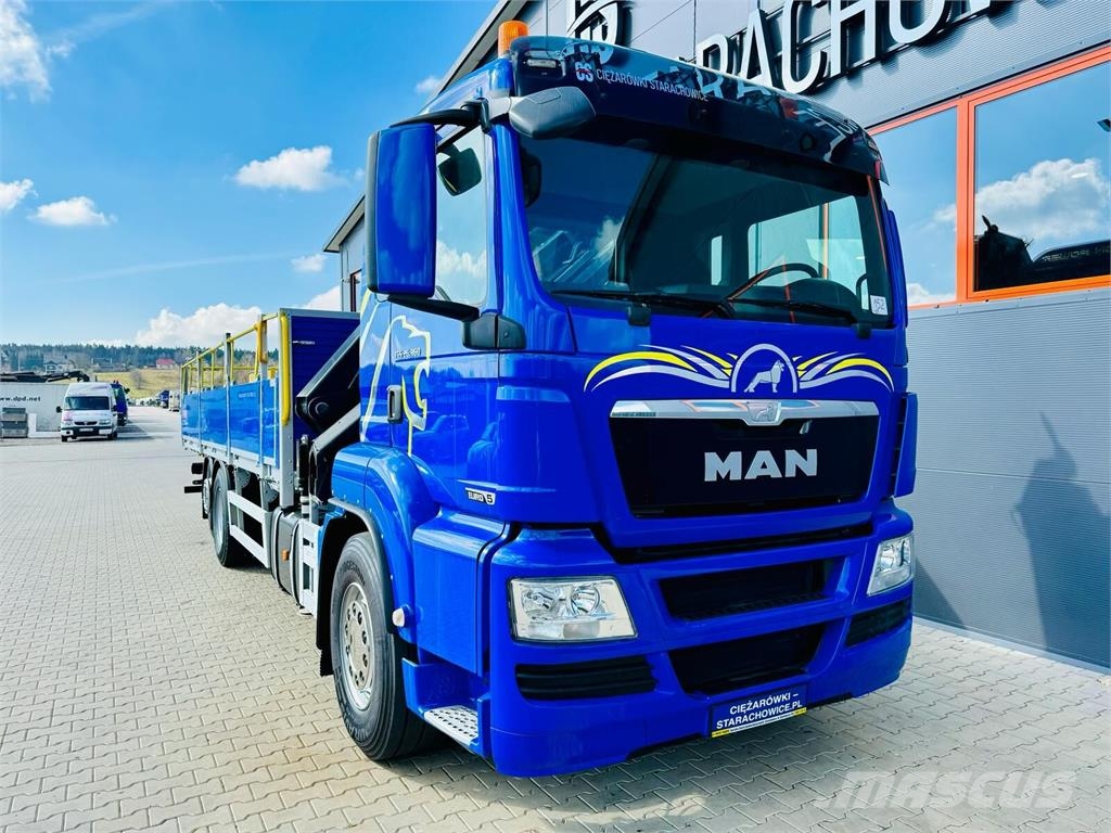 MAN TGS 26.360 平板式/側卸式卡車