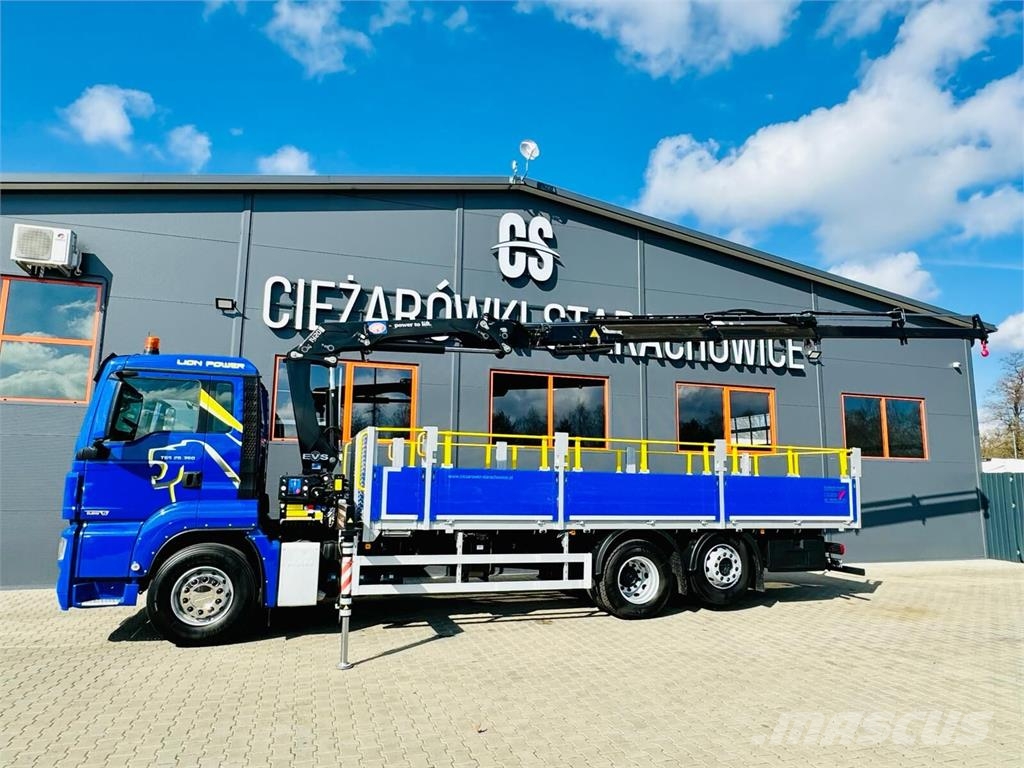 MAN TGS 26.360 平板式/側卸式卡車