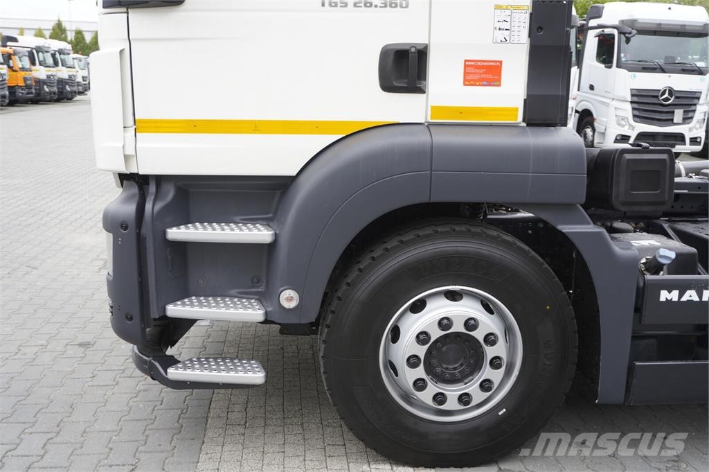 MAN TGS 26.360 6x4 BB / 160 tho. km / Palfinger hookli Camiones polibrazo