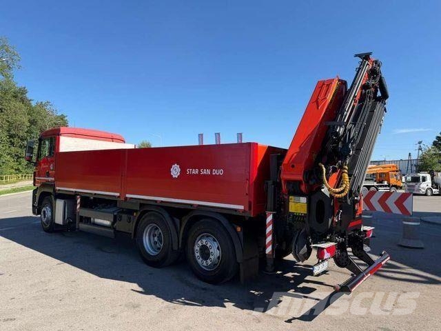 MAN TGS 26.360 6x2 PALFINGER PK 27002 SH Fly Jib شاحنات مسطحة/مفصلية الجوانب