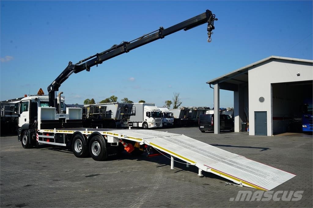 MAN TGS 26.360 / 6x2 / LAWETA - 7,5 M / HDS HIAB 166 B Vlečna vozila za tovornjake