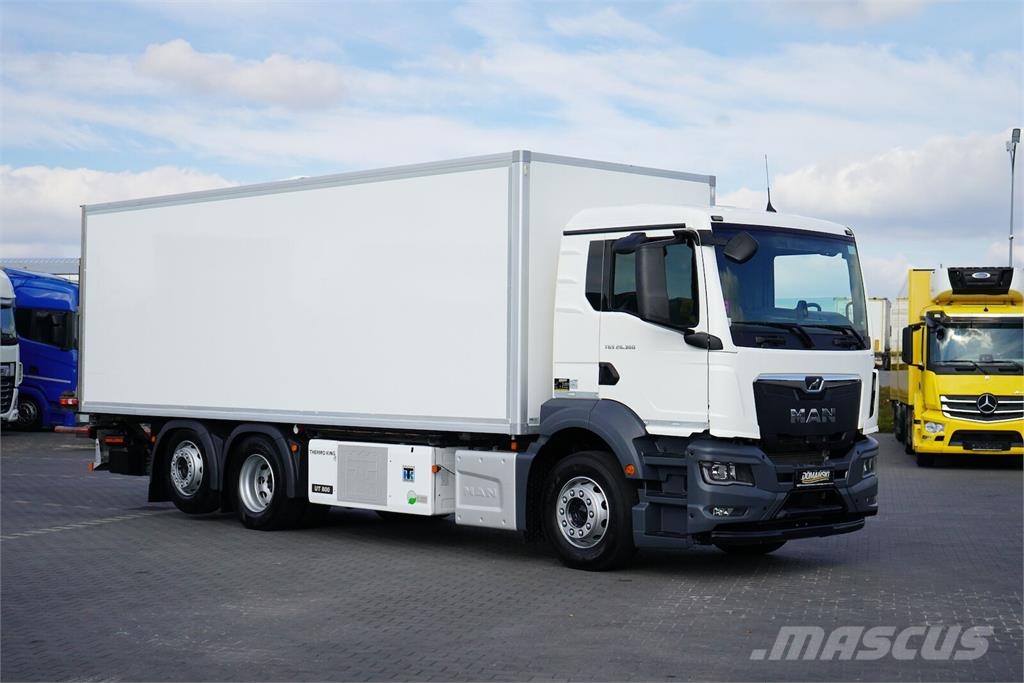 MAN TGS / 26.360 / ACC / EURO 6 / CHŁODNIA + WINDA / 1 Skapbiler Frys/kjøl/varme