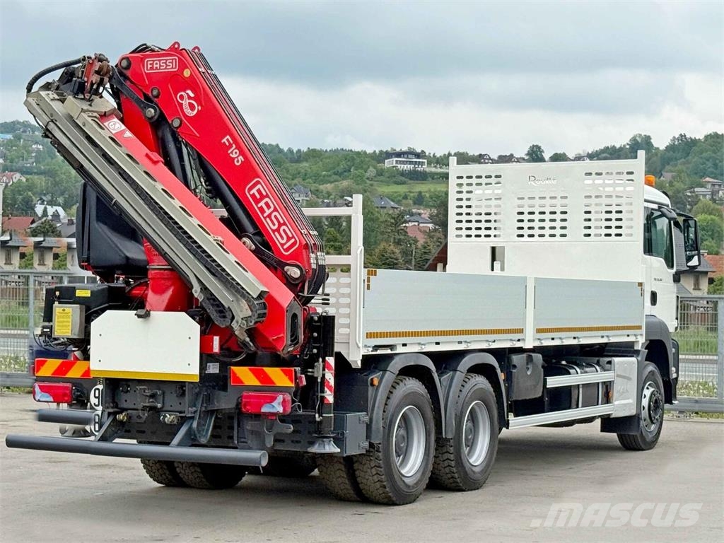 MAN TGS 26.360* FASSI F195A.2.24 / FUNK * 6x4 * TOP Грузовики-платформы/боковая разгрузка