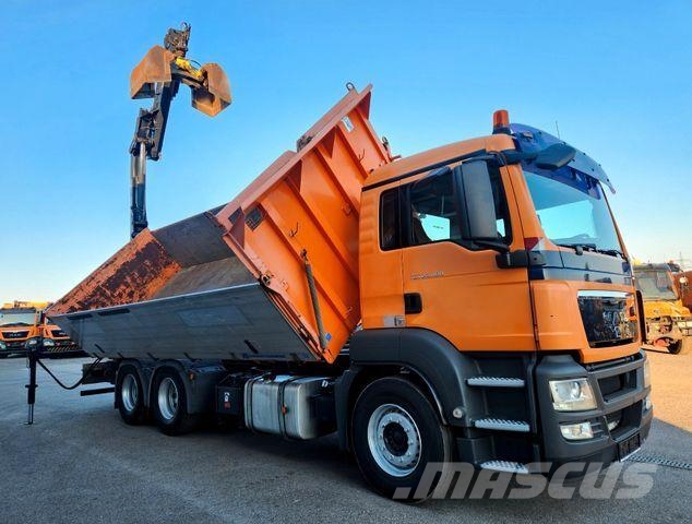 MAN TGS 26.400 6x4 BL HIAB 144 ES-3 Kran Funk Euro5 Самосвал