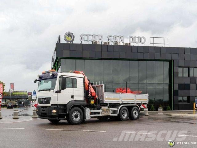 MAN TGS 26.400 6x4H Palfinger PK 34002 crane Kippe Camion benne