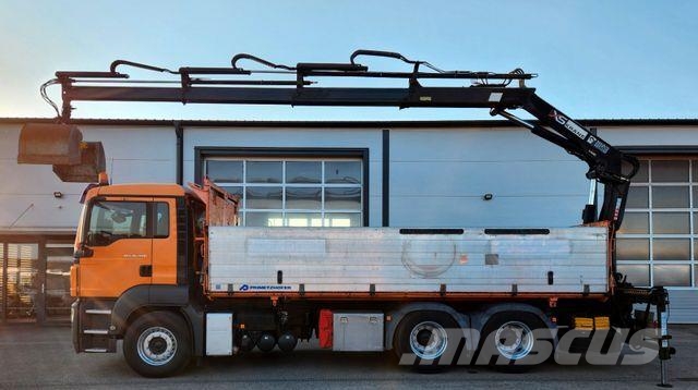 MAN TGS 26.400 6x4 BL HIAB 144 ES-3 Kran Funk Euro5 Самосвал