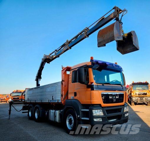 MAN TGS 26.400 6x4 BL HIAB 144 ES-3 Kran Funk Euro5 Самосвал