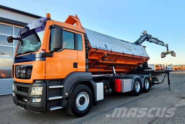 MAN TGS 26.400 6x4 BL HIAB 144 ES-3 Kran Funk Euro5 Самосвал