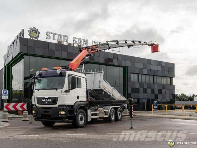 MAN TGS 26.400 6x4H Palfinger PK 34002 crane Kippe Camion benne