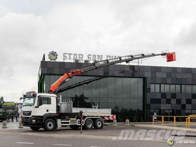 MAN TGS 26.400 6x4H Palfinger PK 34002 crane Kippe Camion benne