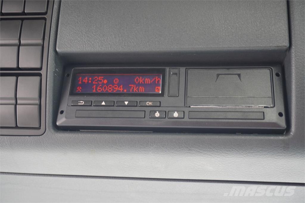 MAN TGS 26.420 6×4 / Fassi F215A.2.24 / remote control شاحنات مسطحة/مفصلية الجوانب