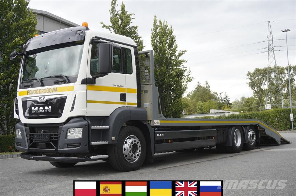 MAN TGS 26.420 6x2 / CVIM Tepematic 14t tow truck / St Camiones portacoches