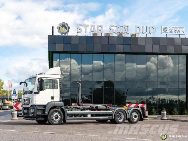 MAN TGS 26.420 6x2 Meiller Rs 21.70 Hooklift Camion ampliroll