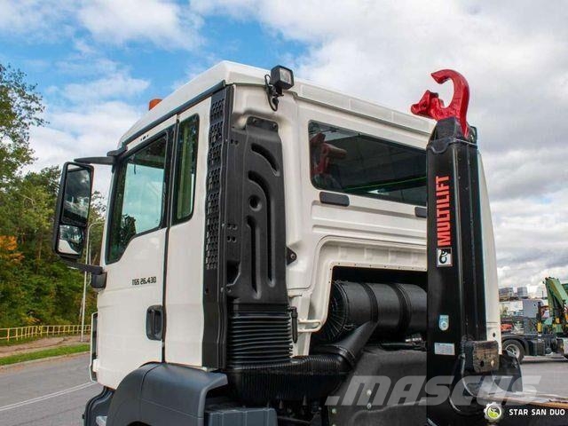 MAN TGS 26.430 6x2 HIAB MULTILIFT Optima 20S59 Hook lift trucks