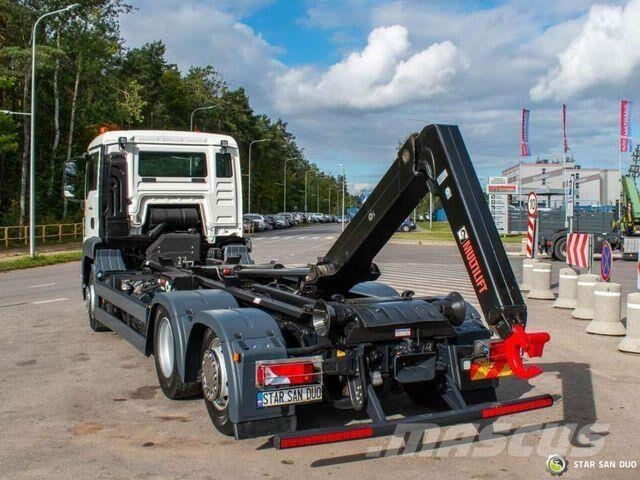 MAN TGS 26.430 6x2 HIAB MULTILIFT Optima 20S59 Hook lift trucks