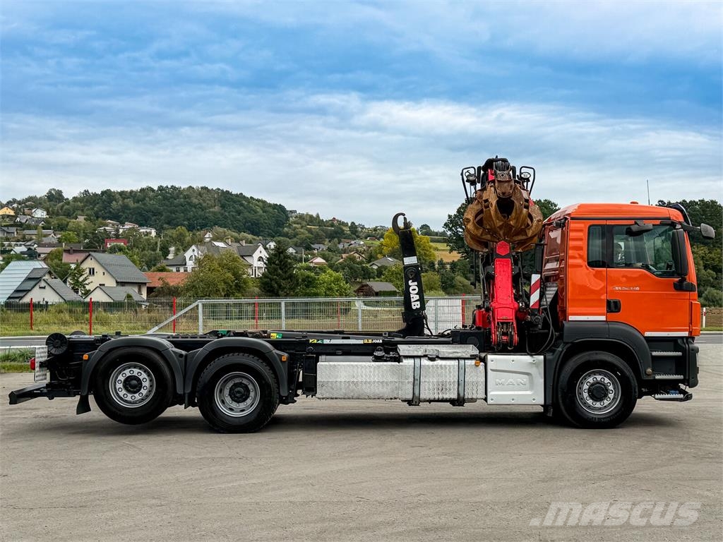 MAN TGS 26.440 Abrollkipper Palfinger Epsilon * 6x4! Camiones polibrazo