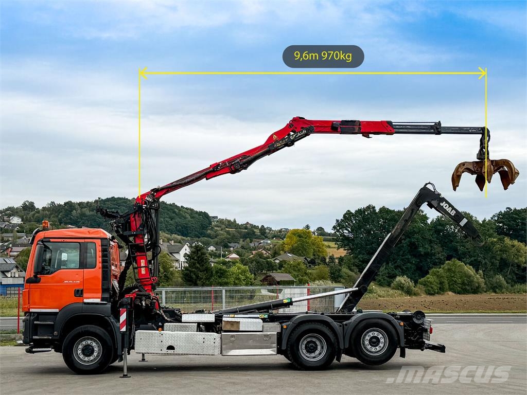 MAN TGS 26.440 Abrollkipper Palfinger Epsilon * 6x4! Camiones polibrazo