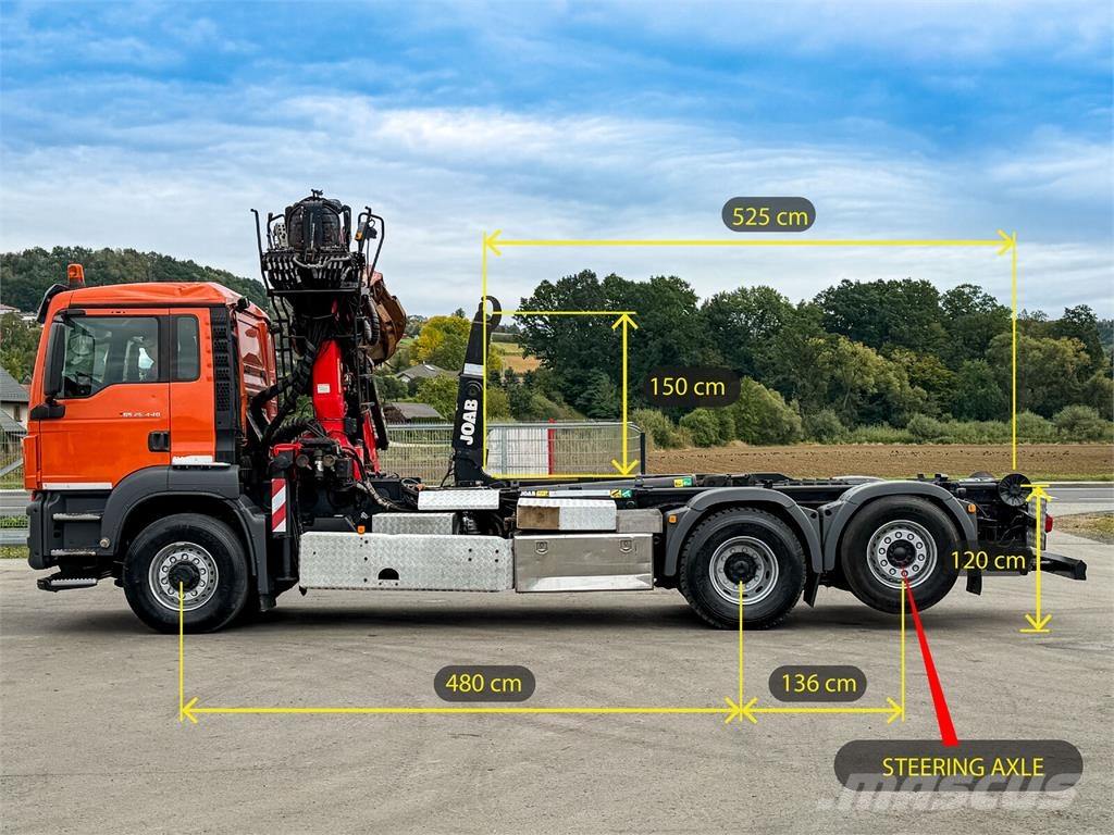 MAN TGS 26.440 Abrollkipper Palfinger Epsilon * 6x4! Camiones polibrazo