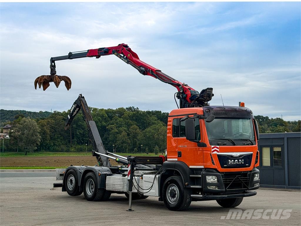 MAN TGS 26.440 Abrollkipper Palfinger Epsilon * 6x4! Camiones polibrazo