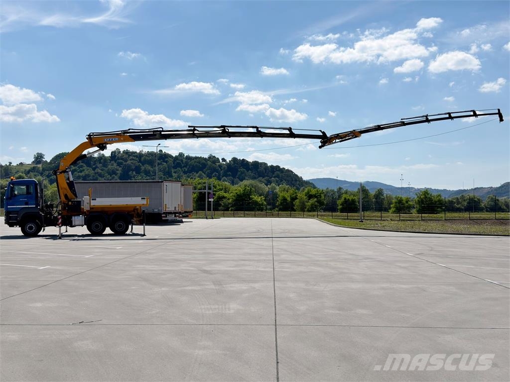 MAN TGS 26.440*Sattelzugmaschine + KRAN/FUNK * 6x6 شاحنات مسطحة/مفصلية الجوانب