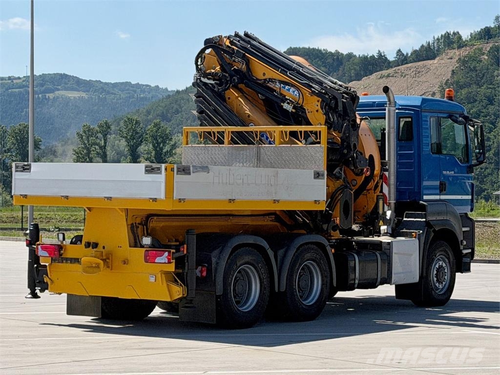 MAN TGS 26.440*Sattelzugmaschine + KRAN/FUNK * 6x6 شاحنات مسطحة/مفصلية الجوانب