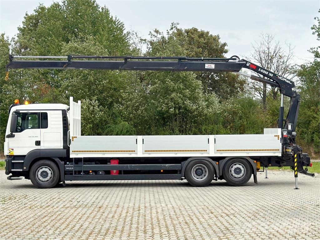 MAN TGS 26.460 * HIAB X - HIDUO 188 B-3 + FUNK* TOP Flatbed kamyonlar